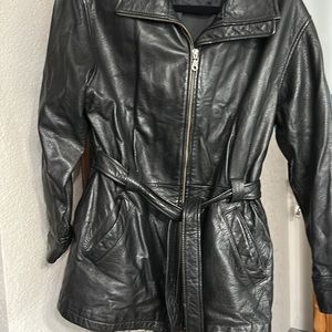 Leather jacket. Black.